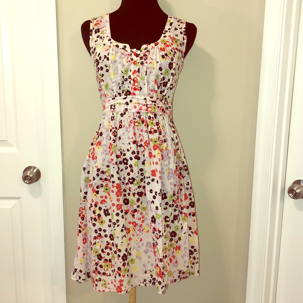 H&M Multi-Colored Cotton Summer Floral Dress -Sz 8